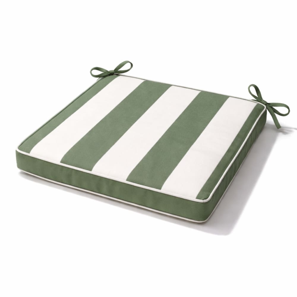 Galette de chaise imperméable déhoussable à rayures arcachon polyester