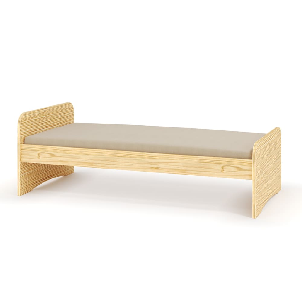 Lit bois massif 90x200 cm (ID Kids) - Image 1