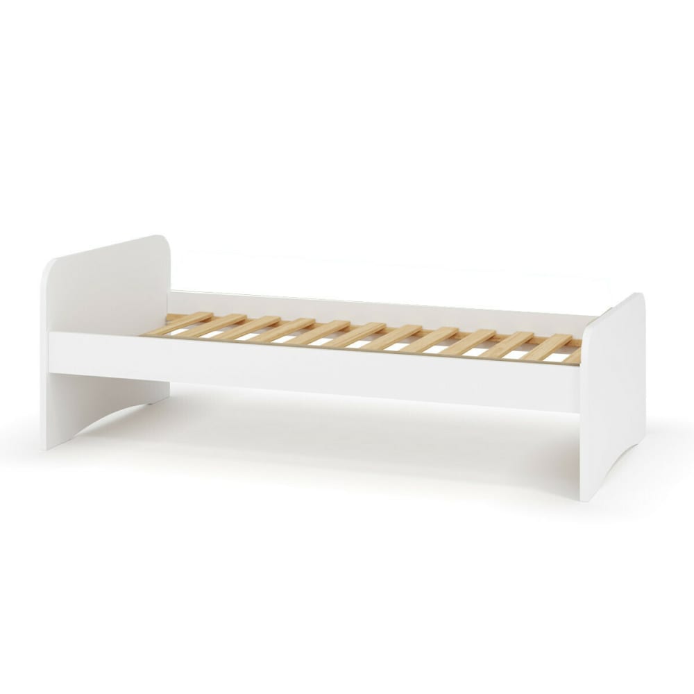 Lit bois massif blanc