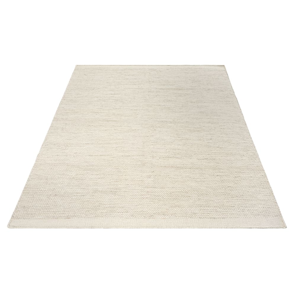 Tapis tissé main boho scandinave naturel, crème beige, 200 x 290 cm — vue 4