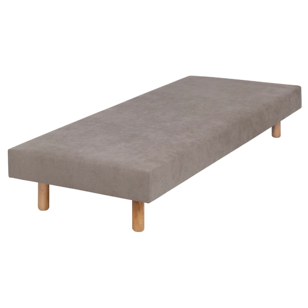 Sommier tapissier bois massif lin 80x200 cm