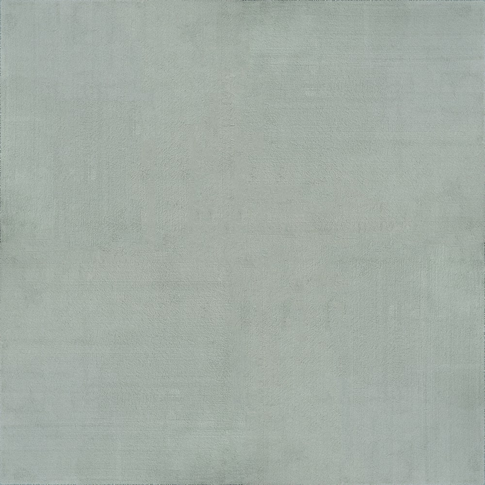 Tapis lavable et antidérapant, uni, vert, 240 x 240 cm