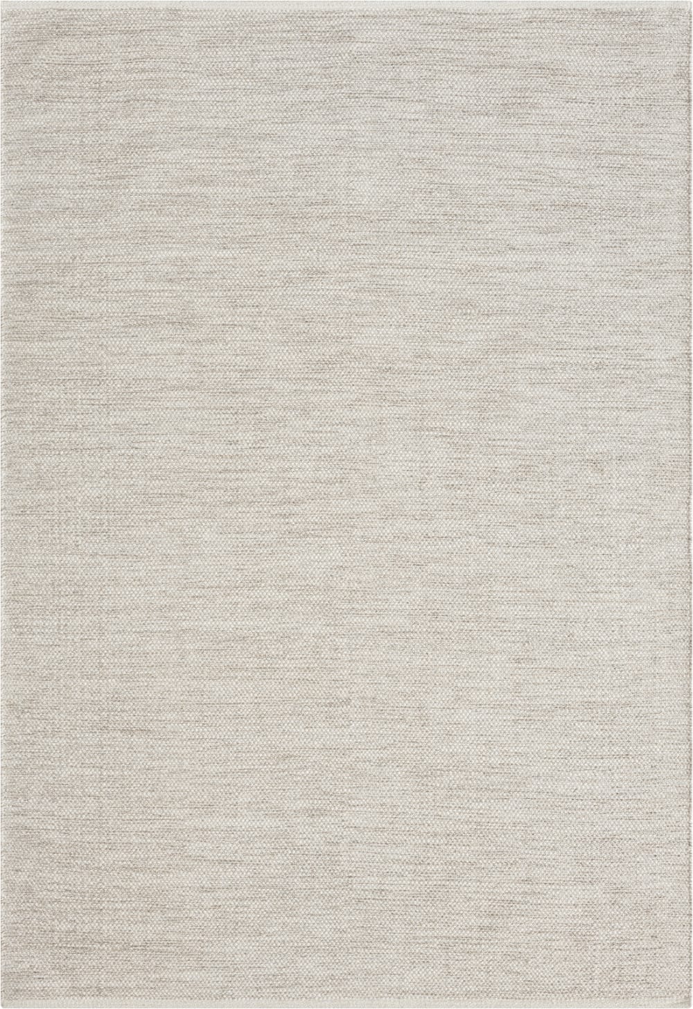 Tapis tissé main laine nature, crème beige, 160 x 230 cm