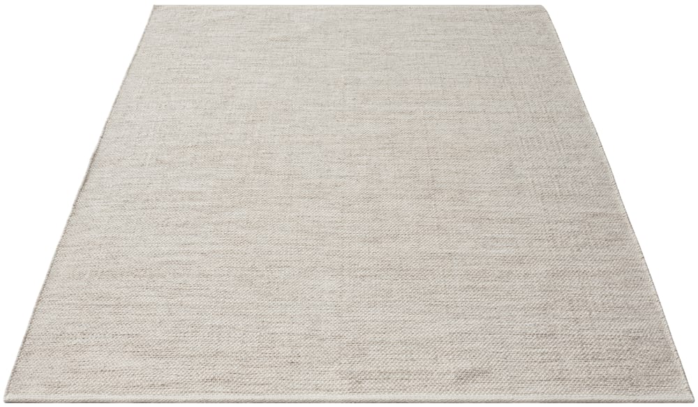 Tapis tissé main laine nature, crème beige, 250 x 350 cm — vue 4