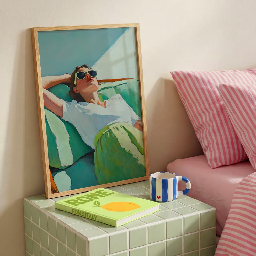 Poster sommersiesta, 30x40 cm - Maisons Du Monde