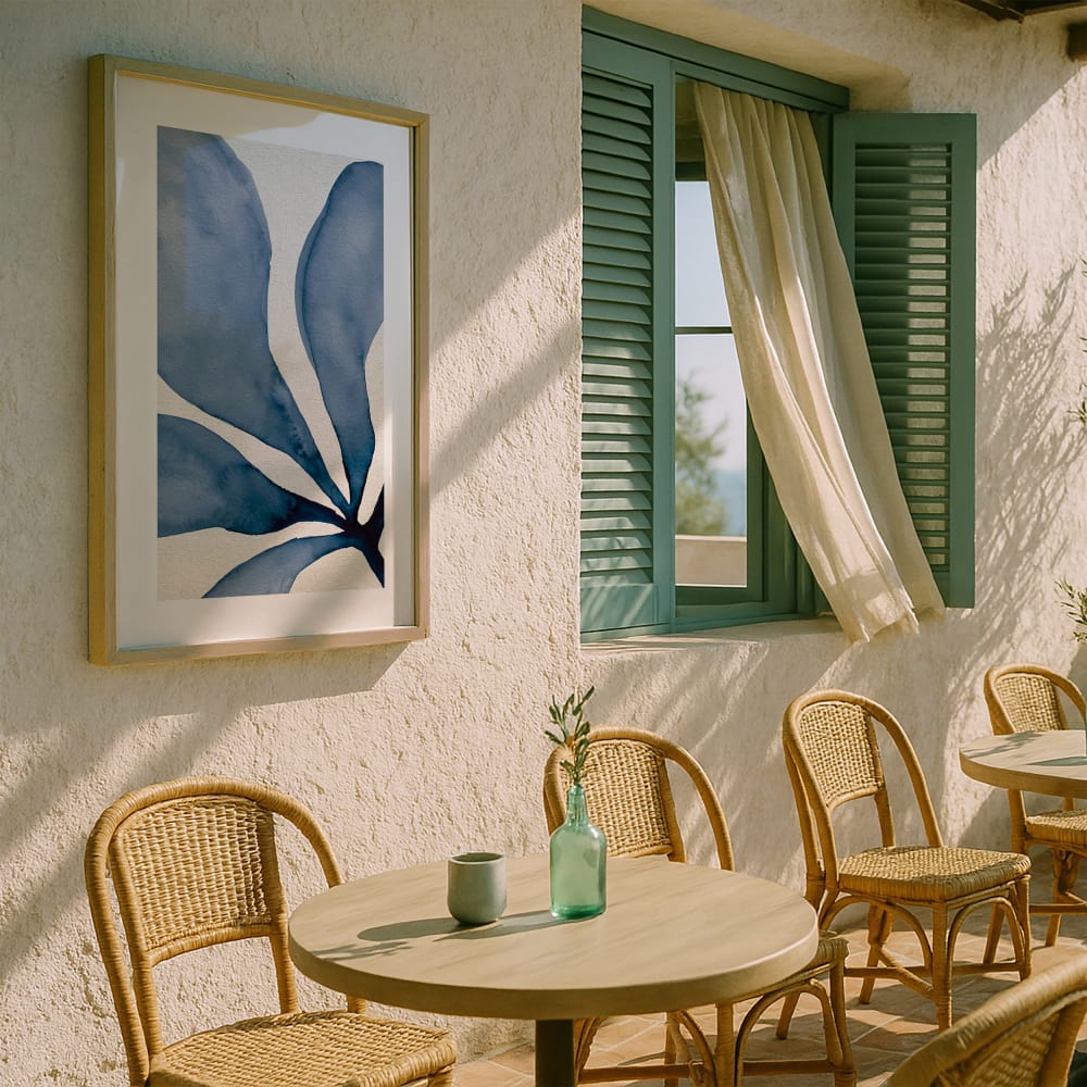 Poster blaue natur, 50x70 cm - Maisons Du Monde