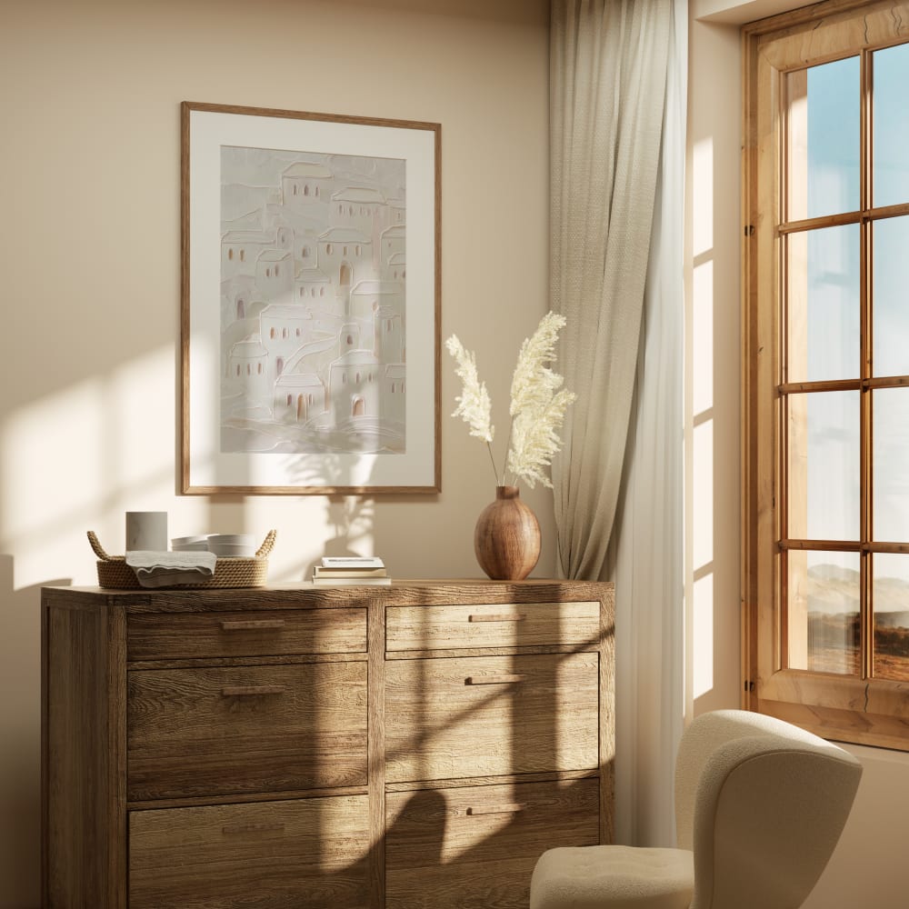 Poster kleine häuser, 50x70 cm - Maisons Du Monde