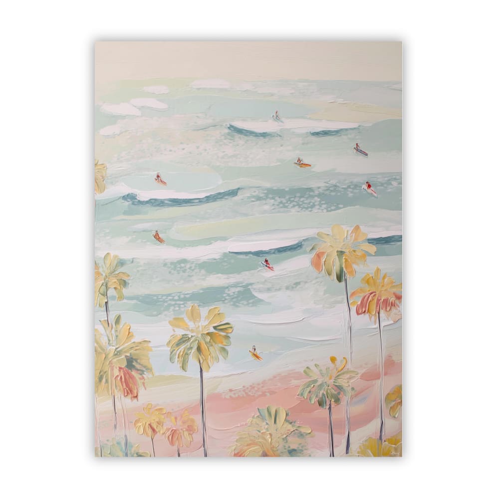 Poster Lab Poster surfer, 50x70 cm Mehrfarbig Papier