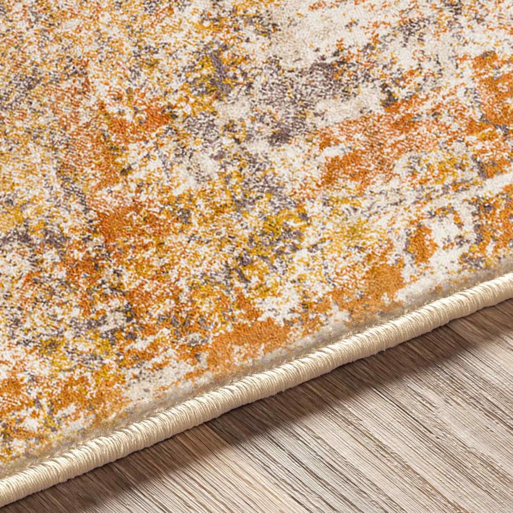 Tapis abstrait moderne orange 200x275 — vue 4