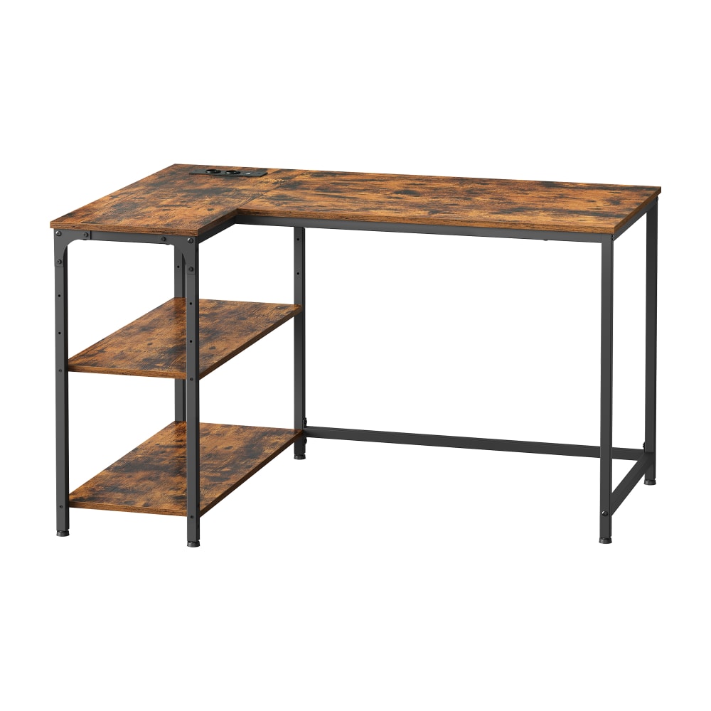 Bureau en l étagères