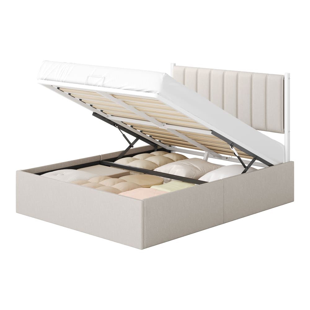 Lit coffre sommier relevable - 140