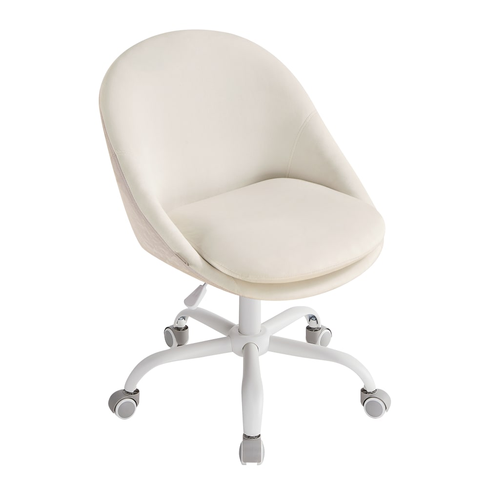 Chaise de bureau acier blanc