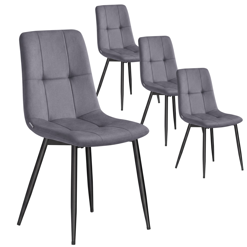 Lot de 4 chaises rembourrées