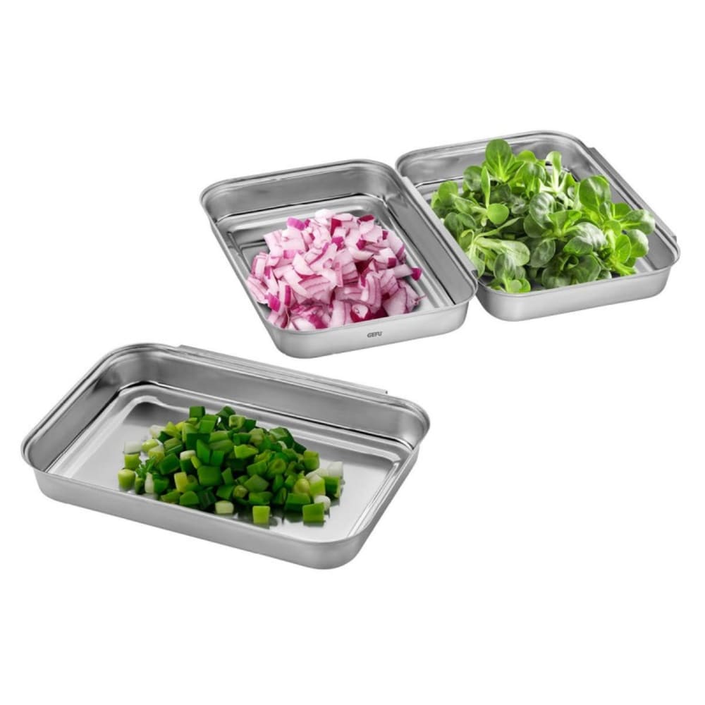 Service à panure Inox Argent 3x22x16 cm Service à panure Inox Argent 3x22x16 cm