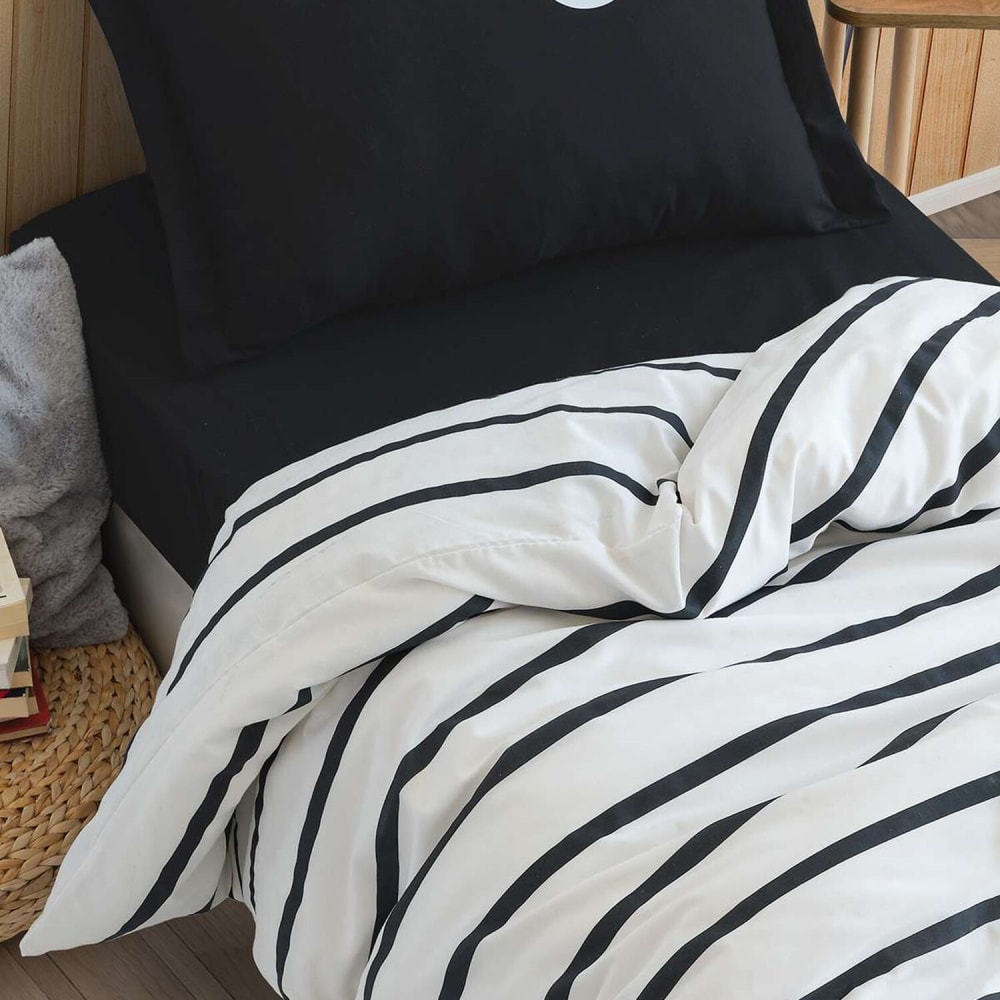 Parure de lit enfant en polycoton imprimée + 1 taie 140x200 cm - Maisons du Monde