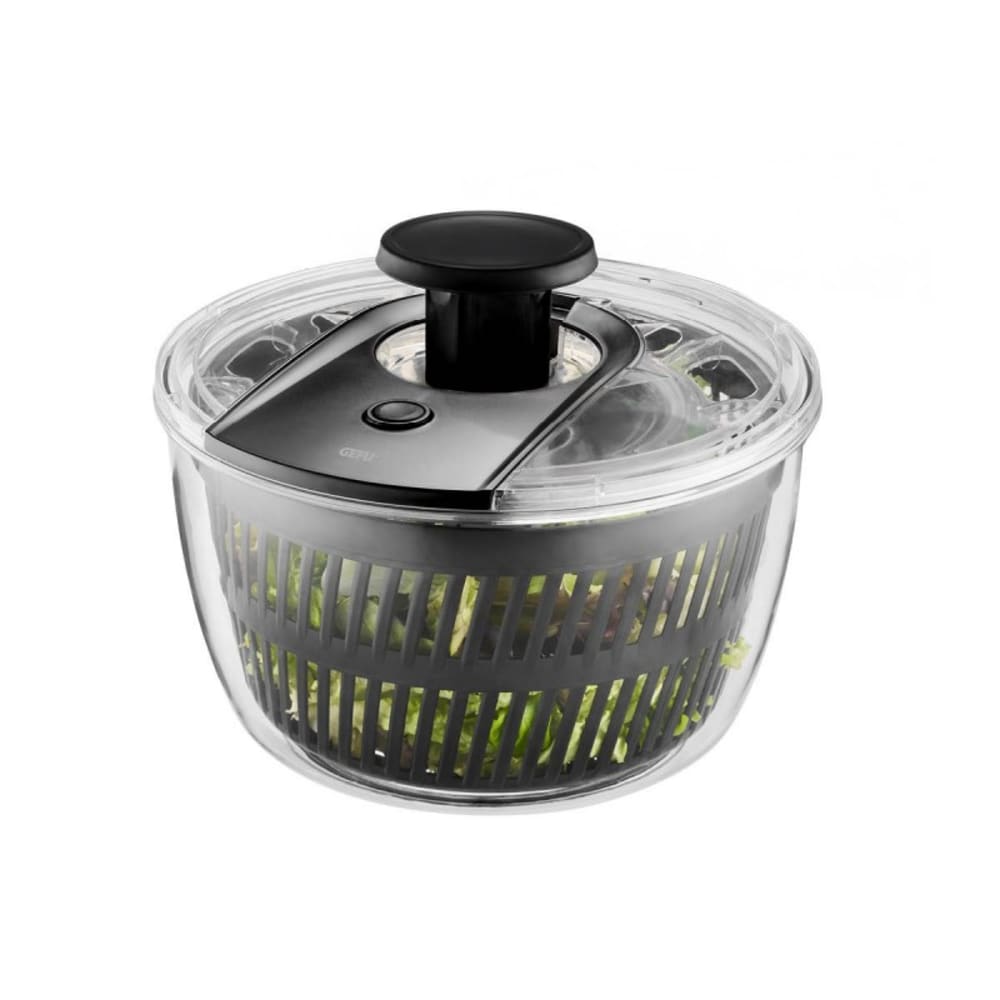 Essoreuse à Salade avec mécanisme push Pvc et Synthetique Noir Essoreuse à Salade avec mécanisme push Pvc et Synthetique Noir