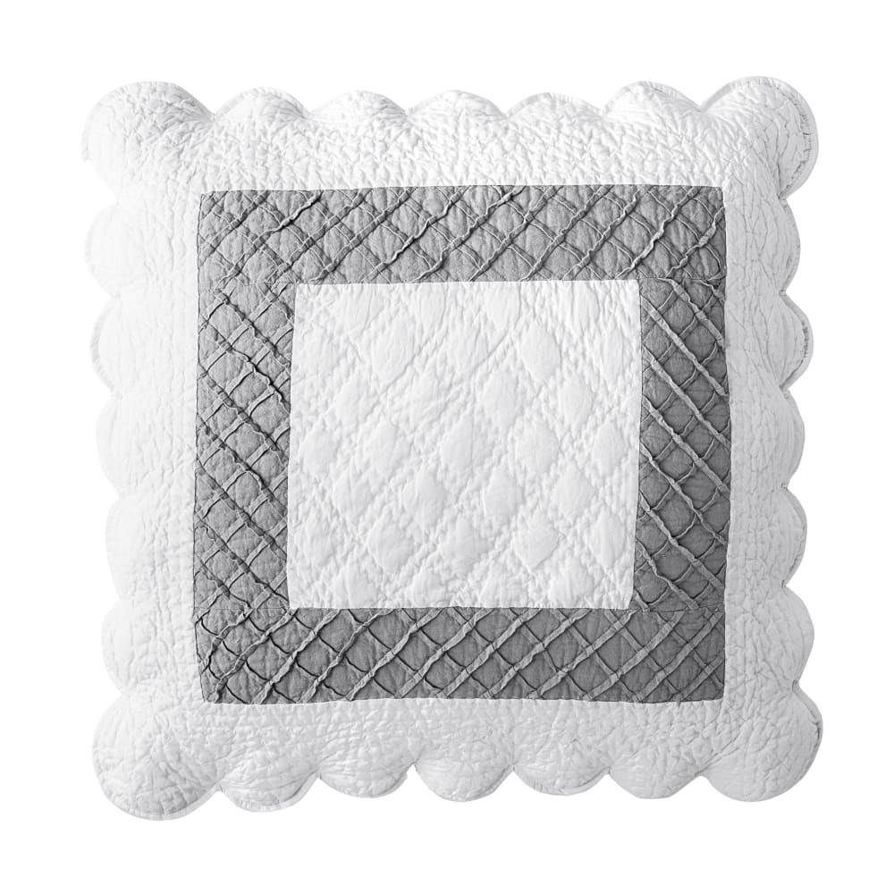 Housse d'oreiller en coton blanc 65x65cm