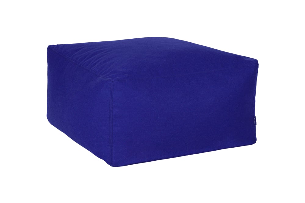 Pouf carré en laine