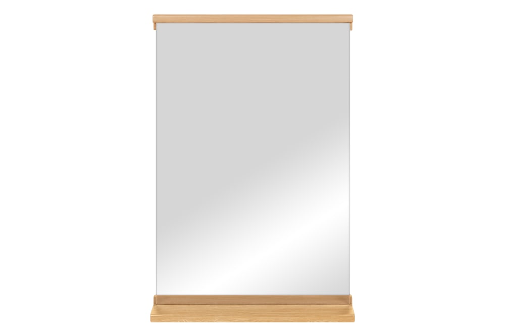 Miroir mural en bois, chêne