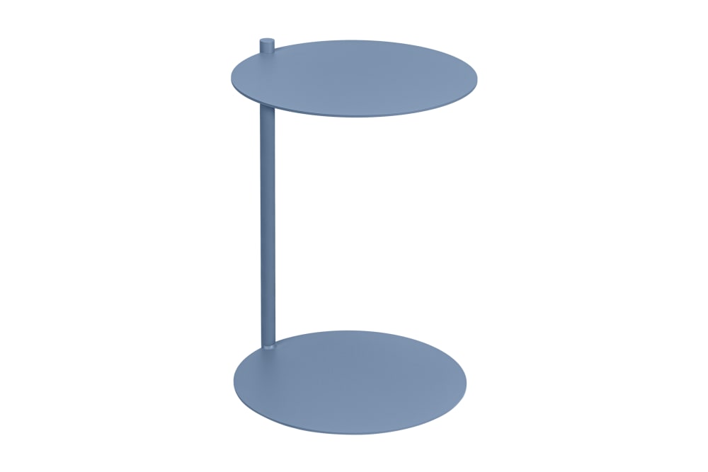 Table d'appoint en acier peint par poudrage, bleu clair — Beyit