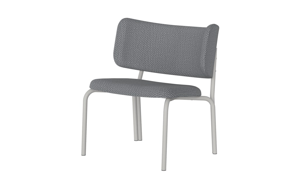 Noo.ma kei lounge chair - fauteuil lounge mélange noir et gris.