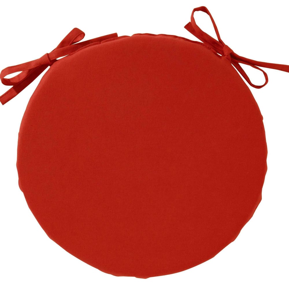 Lot de 2 Galettes en coton rouge Rond