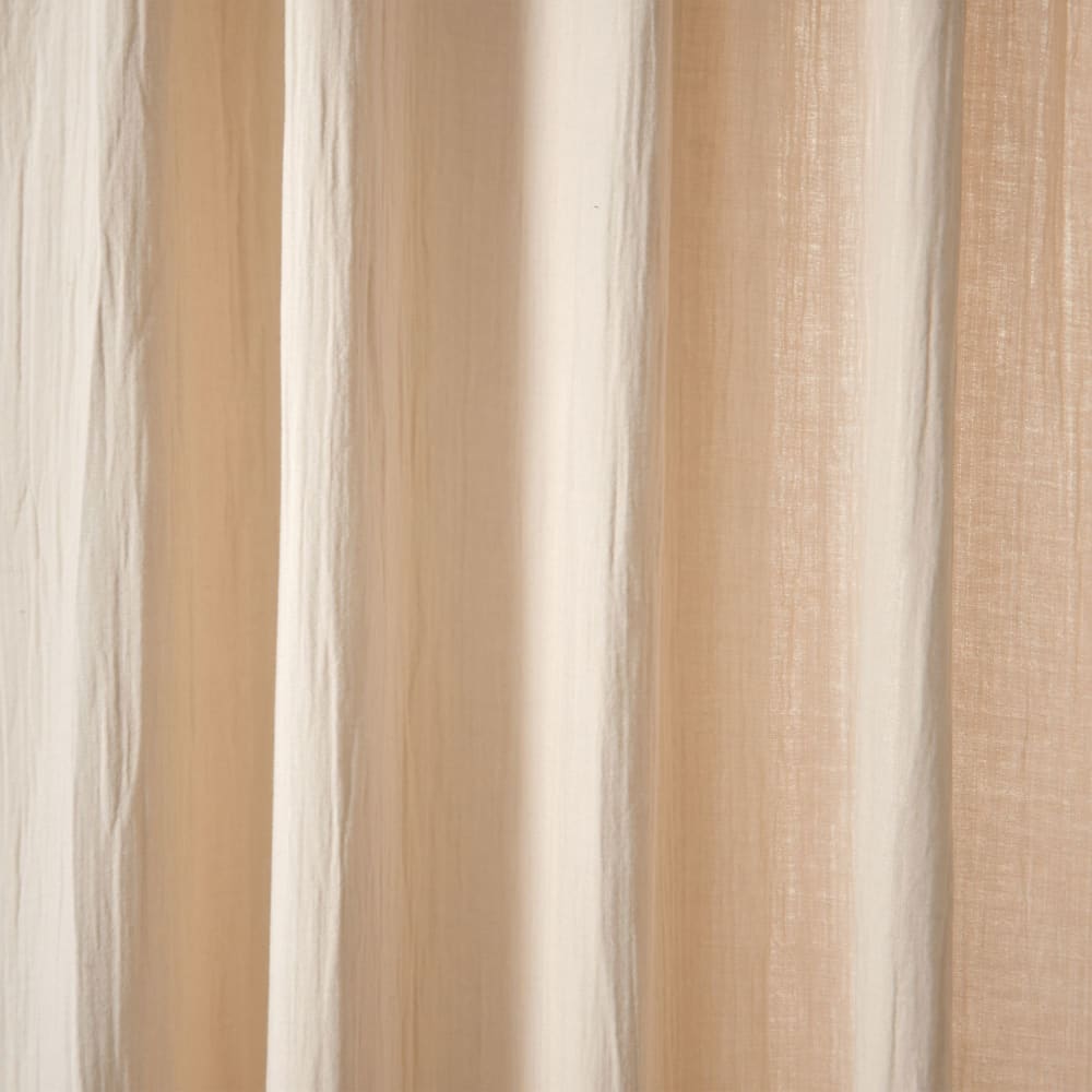 Rideau en coton beige 140x260cm — vue 4