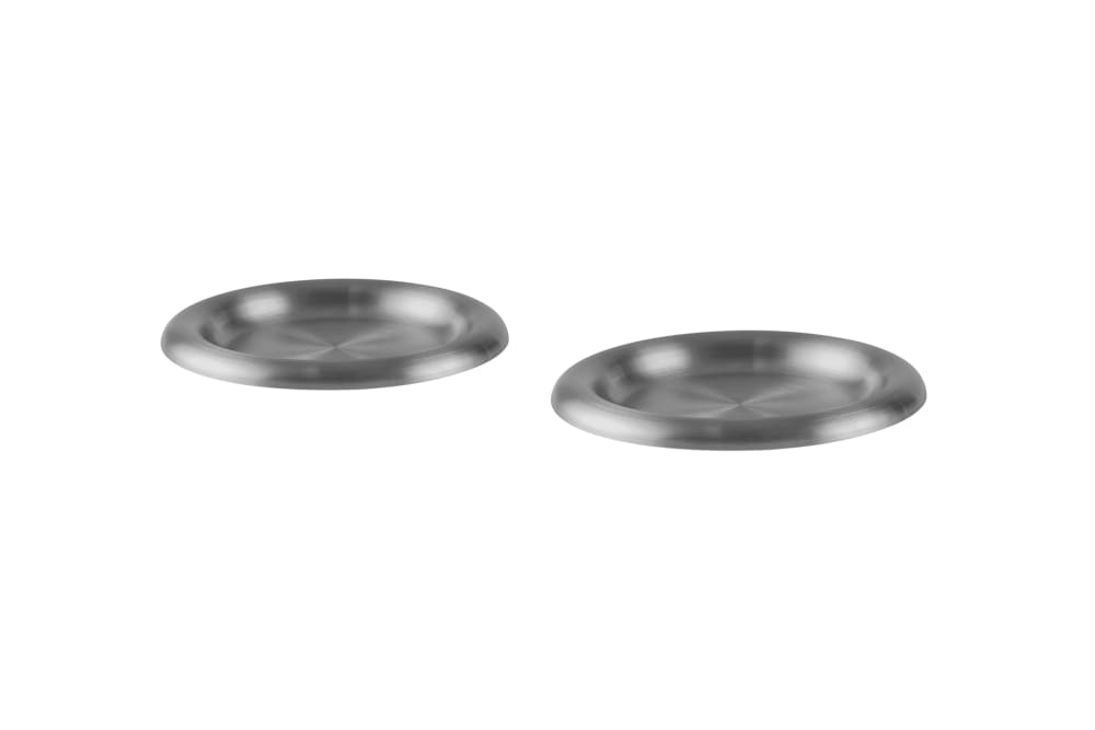 Noo.ma assiette plate en acier inoxydable ø 22 cm