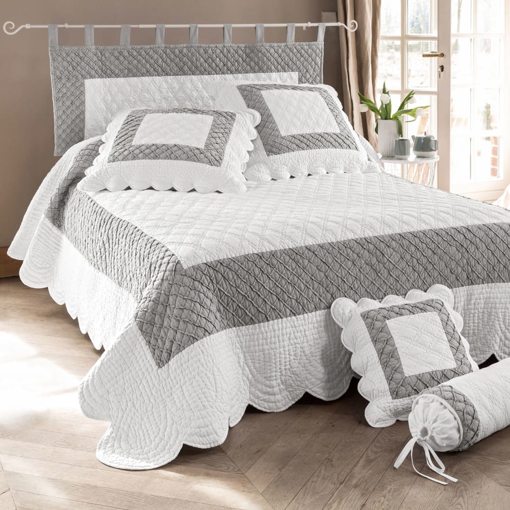 Boutis en coton blanc 250x250cm