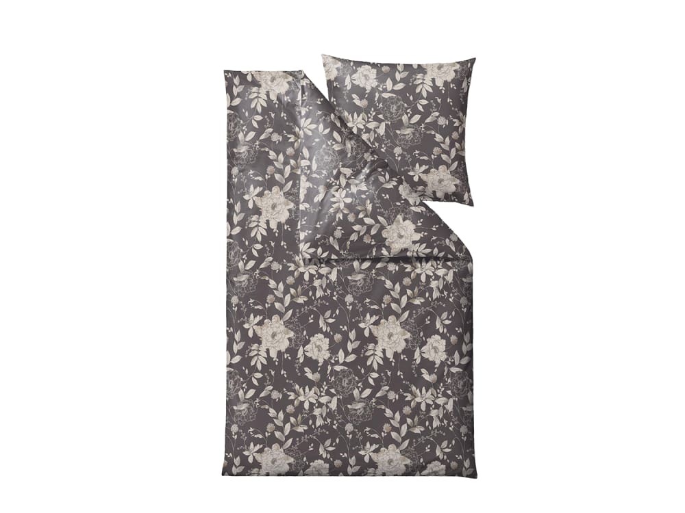 Drap de lit en coton gris