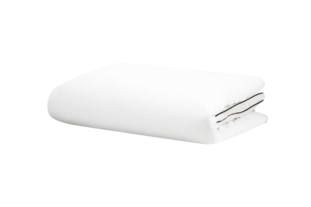 Housse de couette en coton 140x200 cm, blanche