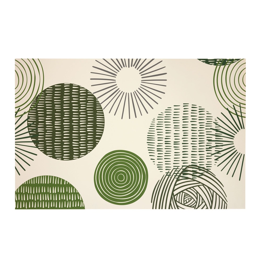 Tapis vinyle en synthétique vert 40x60cm — vue 3