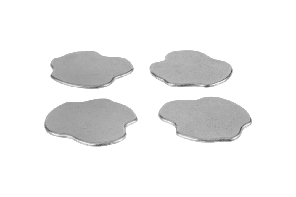 Noo.ma plama dessous de verre 4 pièces - aluminium