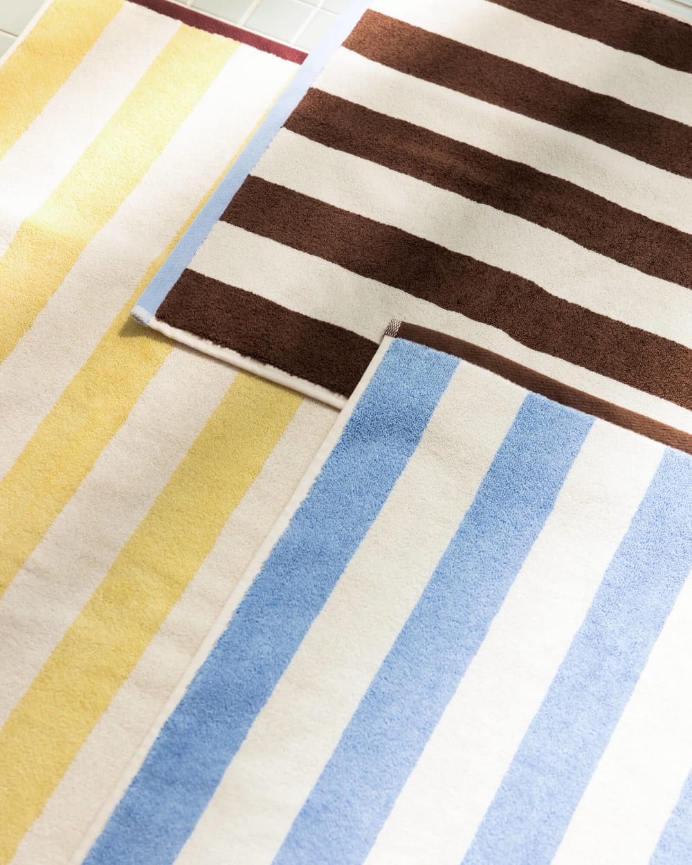 Noo.ma tapis de bain rayé coton 80 x 50 cm — vue 3