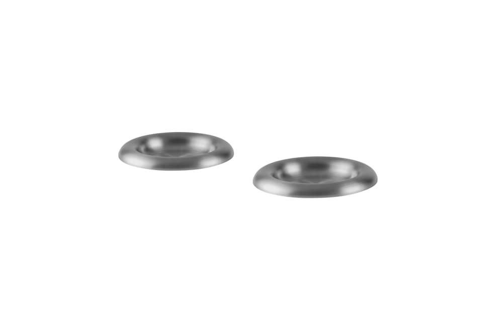 Noo.ma assiette plate ronde en inox 16 cm
