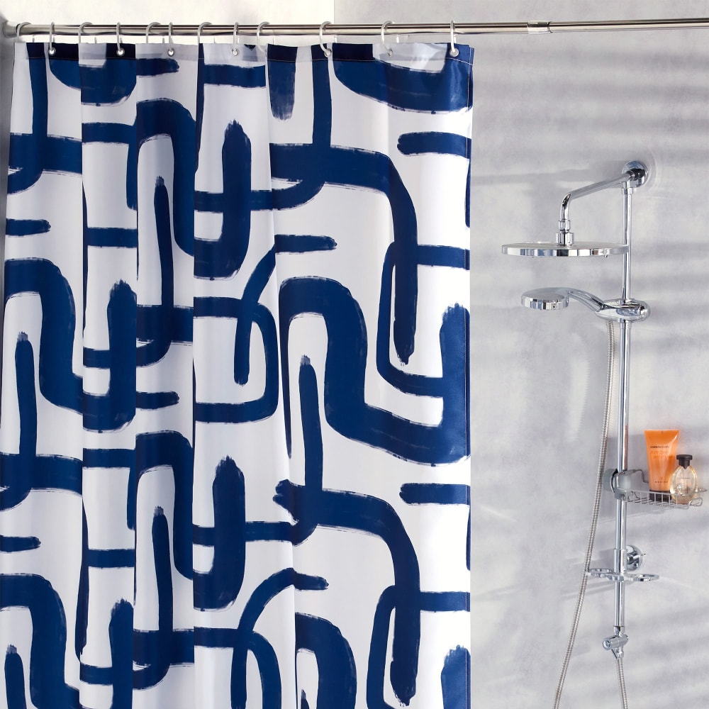 Accessoire salle de bain en synthétique bleu marine unique