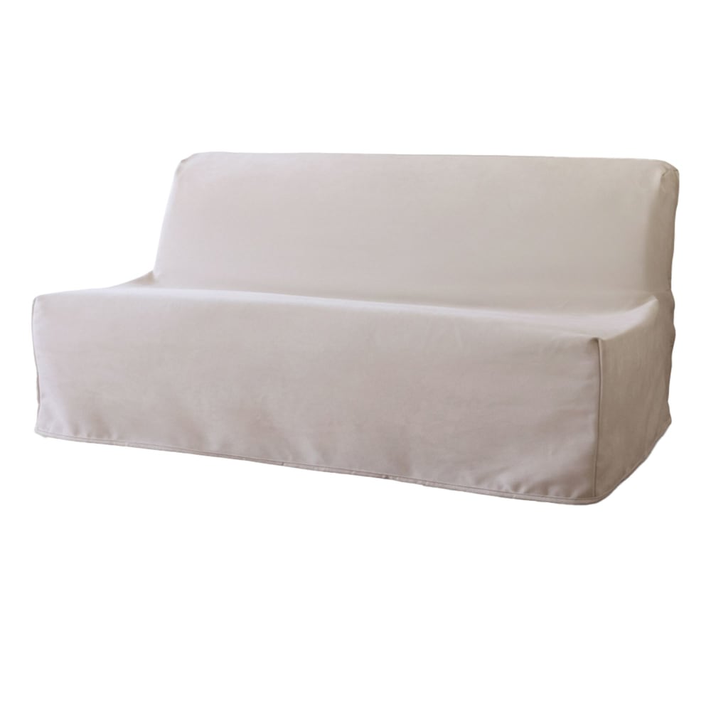 Housse bz en polyester beige grège