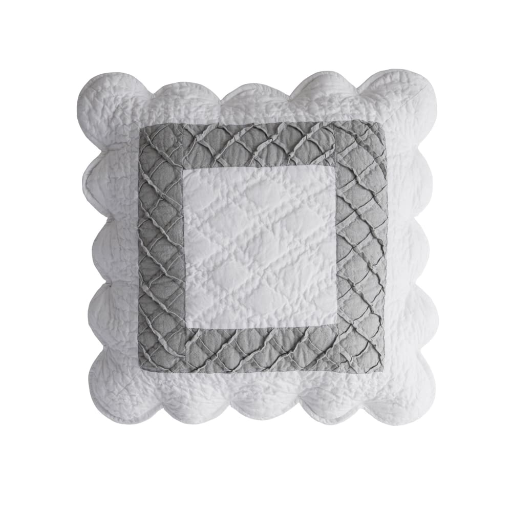 Housse de coussin en coton blanc 40x40cm