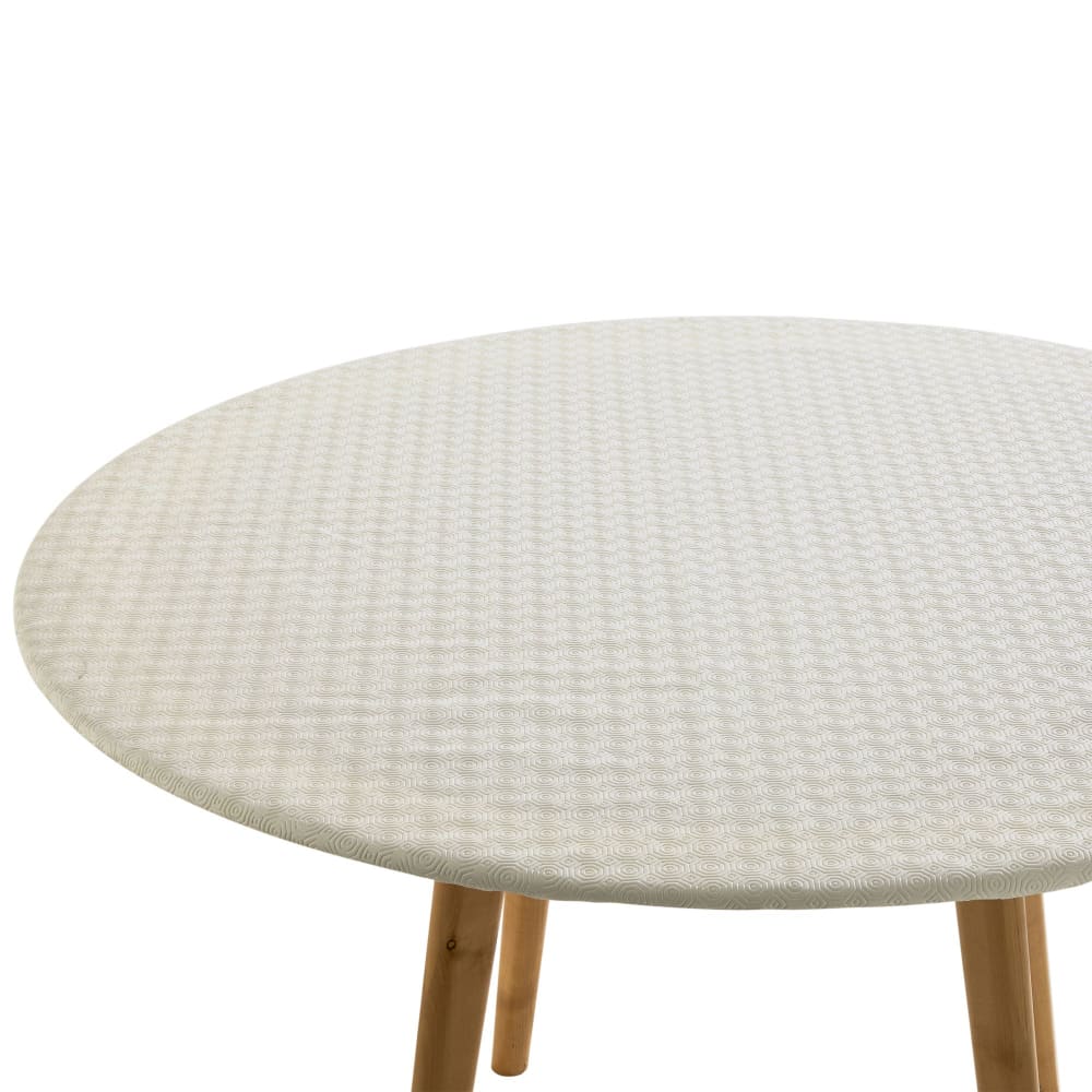 Protège table en polyester blanc
