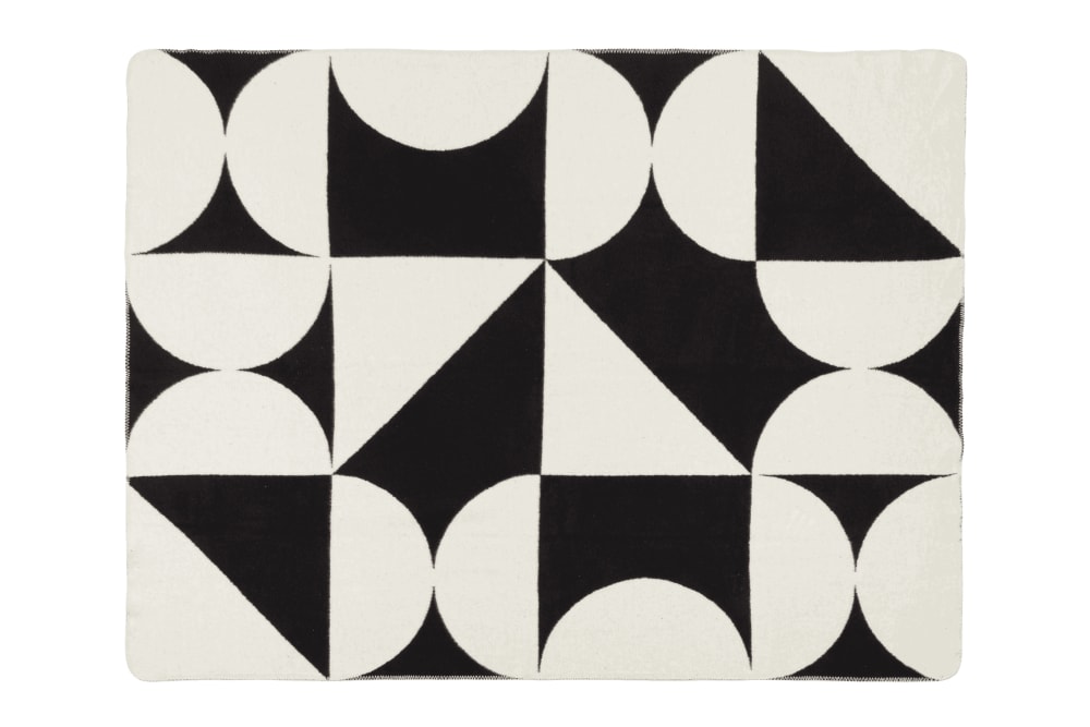 Plaid de coton, noir