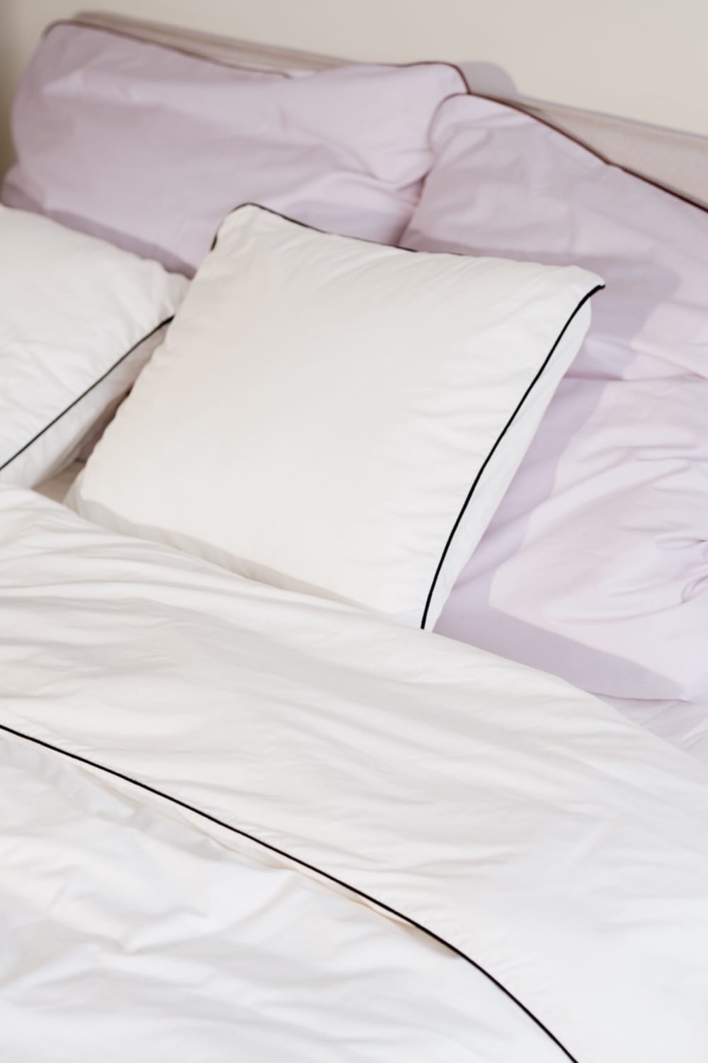 Housse de couette en coton 155x220 cm, blanche — vue 3