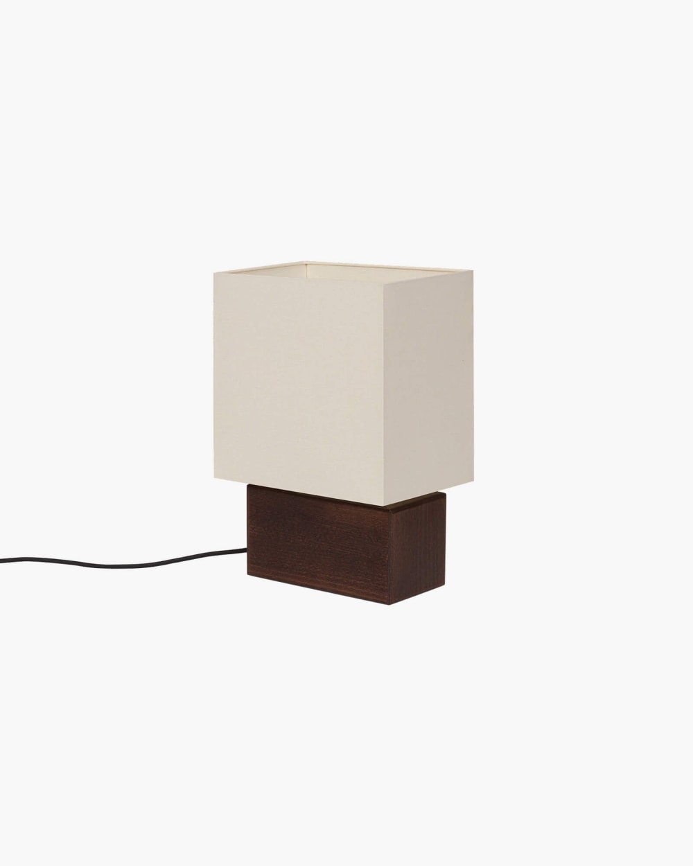 Lampe de chevet noo.ma bois et tissu 23 x 26 x 39 cm — vue 4