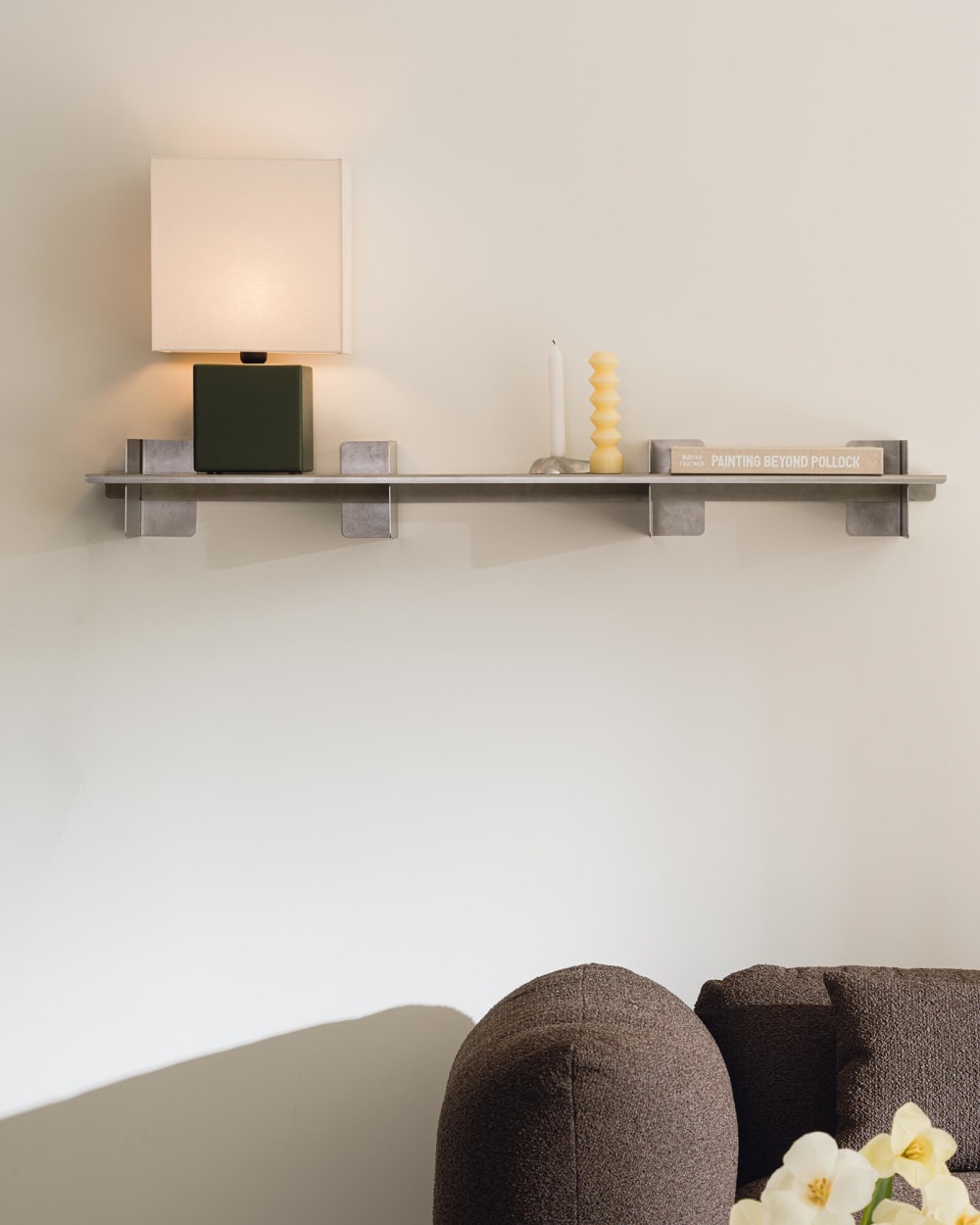 Lampe de chevet noo.ma bois et tissu 23 x 26 x 39 cm — vue 3