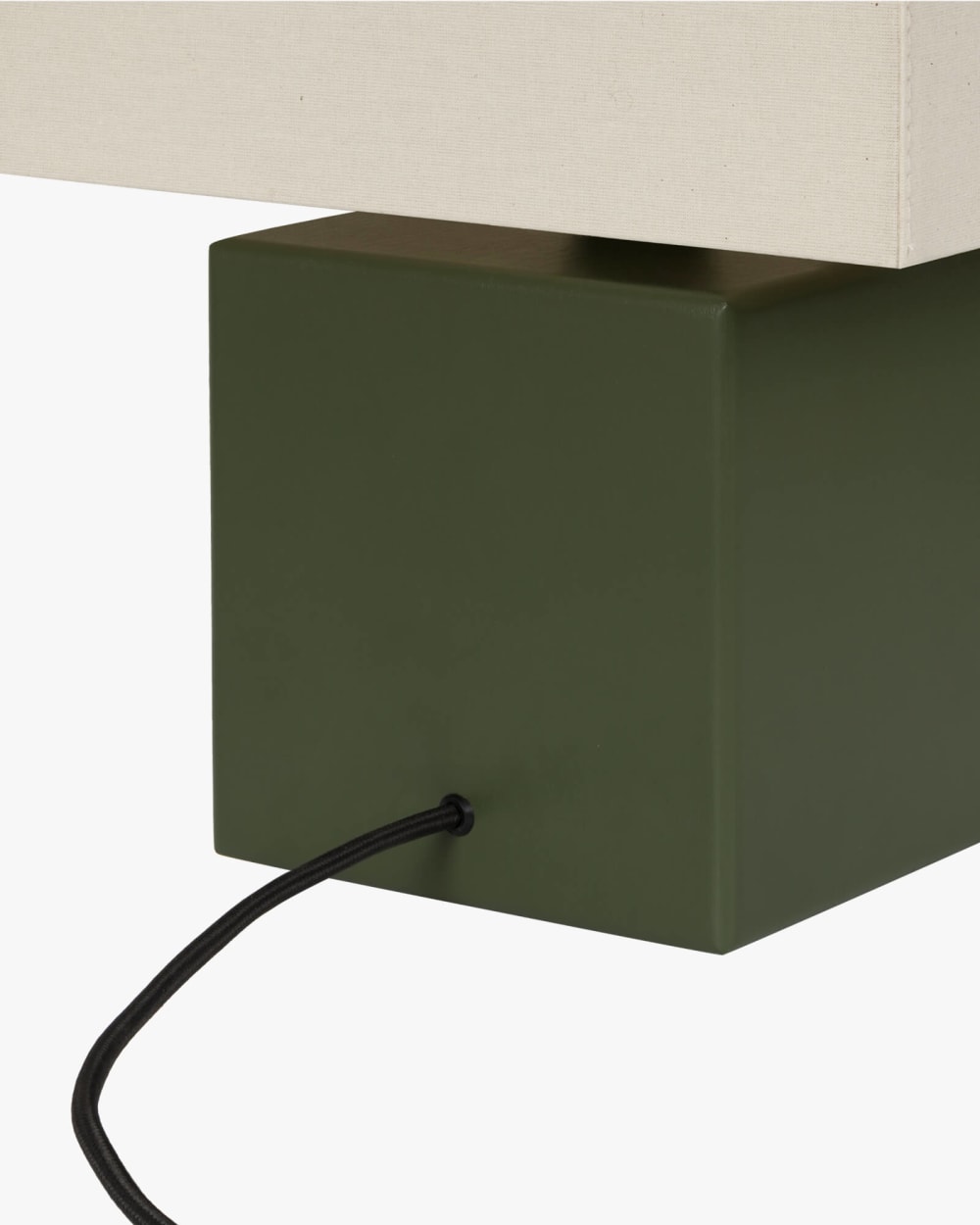 Lampe de chevet noo.ma bois et tissu 23 x 26 x 39 cm — vue 4