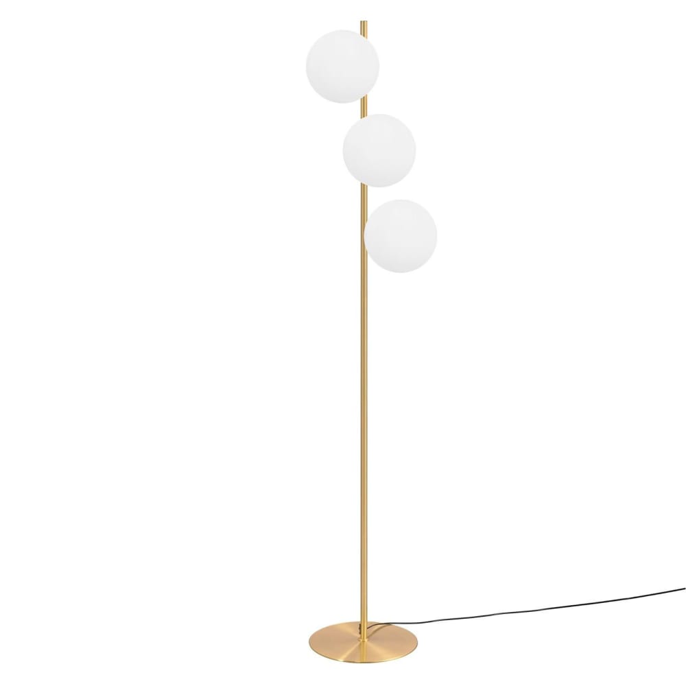 Lampadaire en métal, L:25, blanc