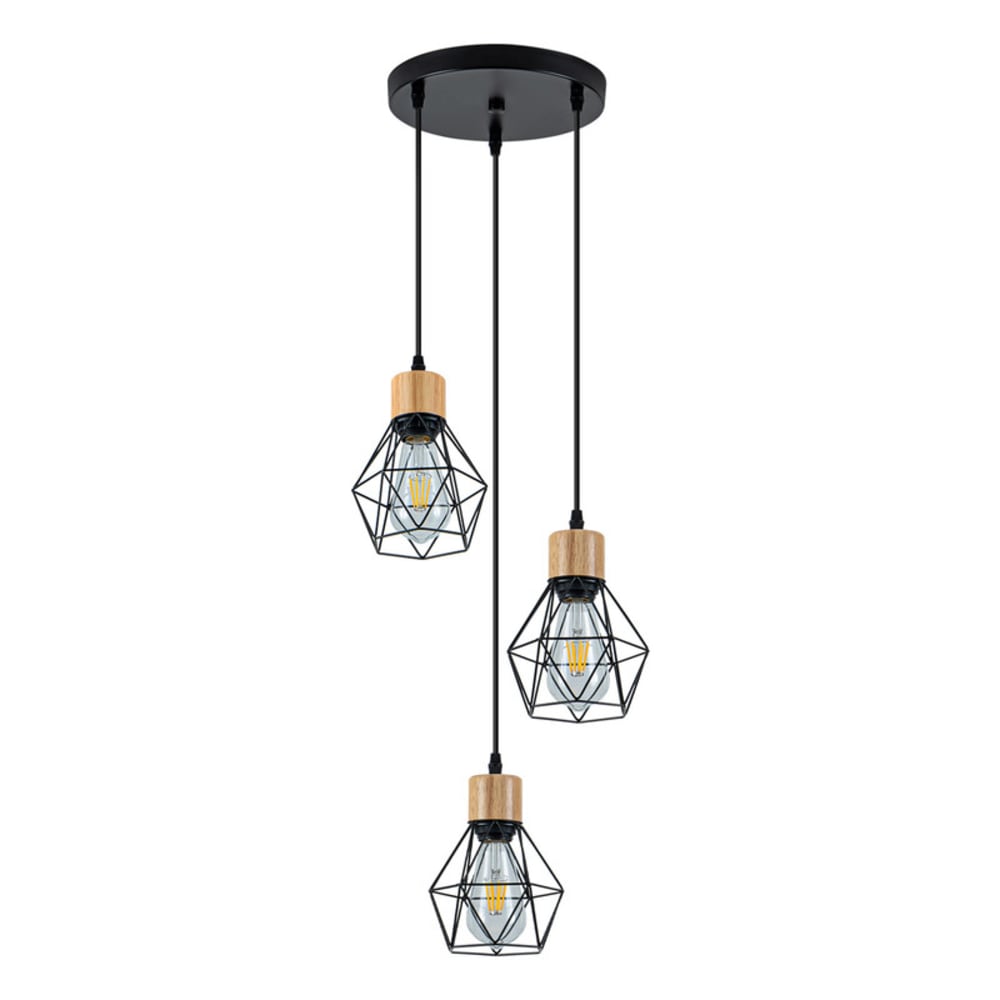 Flair - lustre en métal, coloris doré, l 155 cm, e27, max. 25 w