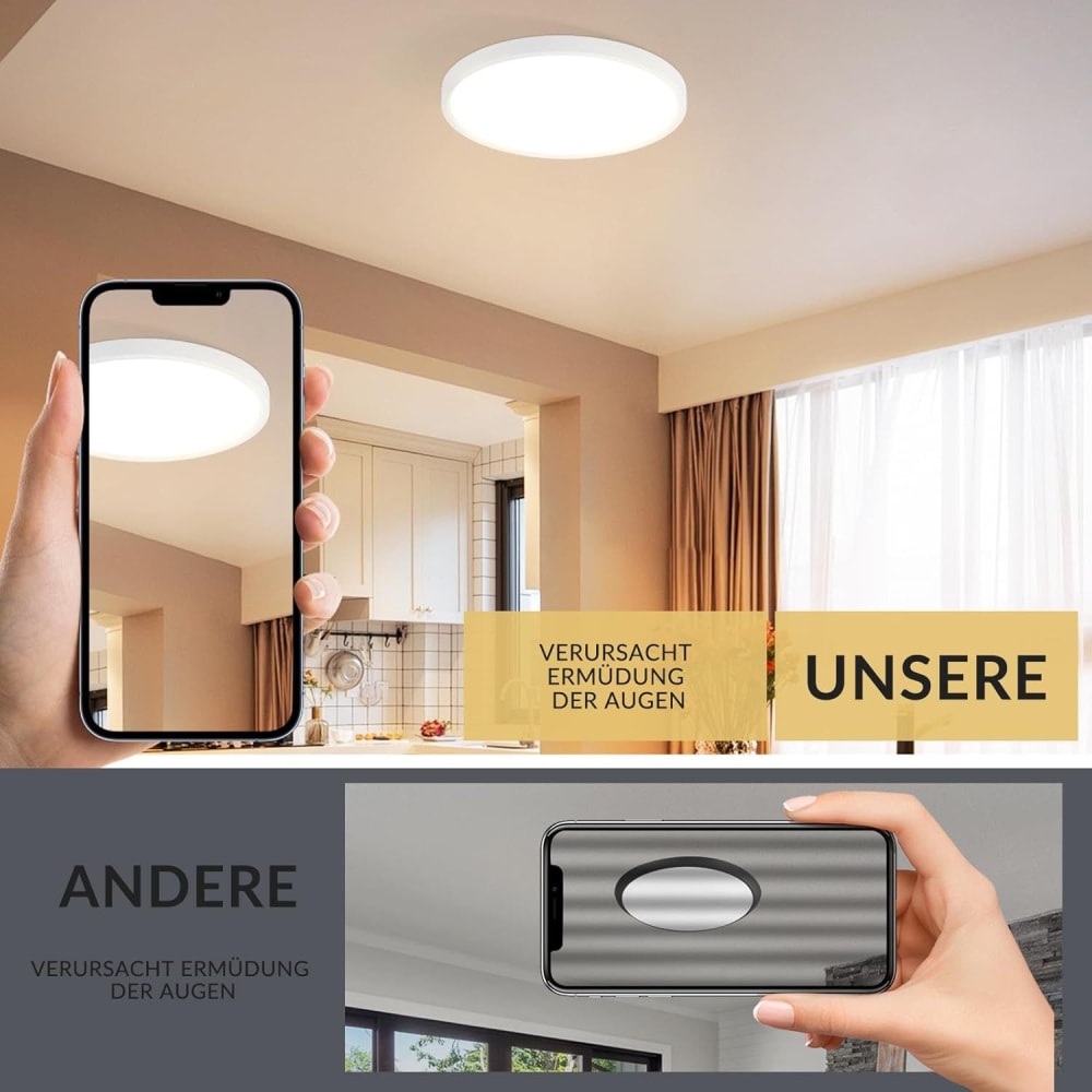 Franklin - plafonnier led en plastique, noir, l 18 cm — vue 4