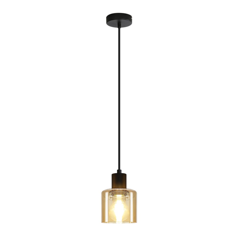Emmen - suspension en métal, coloris jaune, l 11 cm, e27, max. 40 w