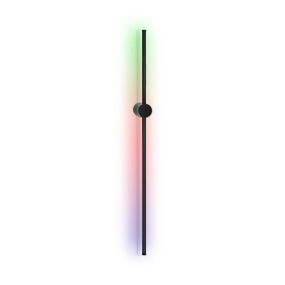 Alexander - applique murale led en métal, noir, l 100 cm