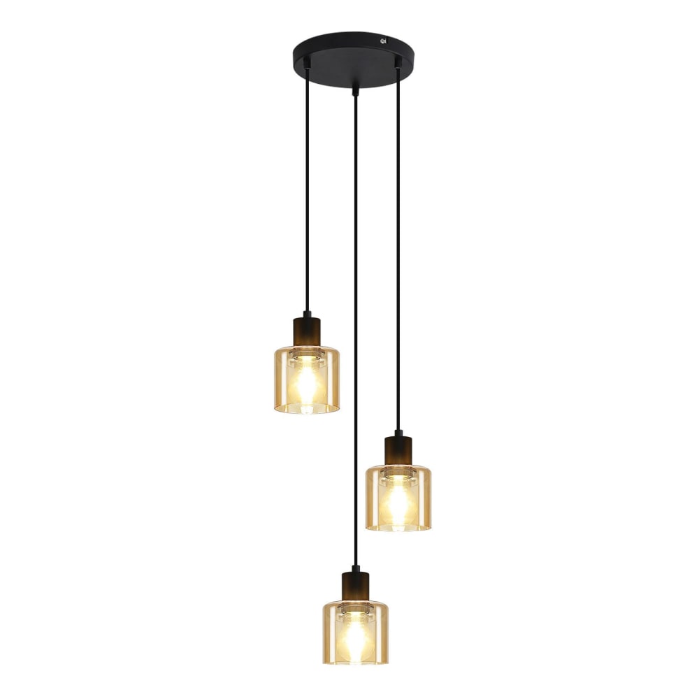 Karl - suspension en métal, coloris jaune, l 21 cm, e27, max. 25 w
